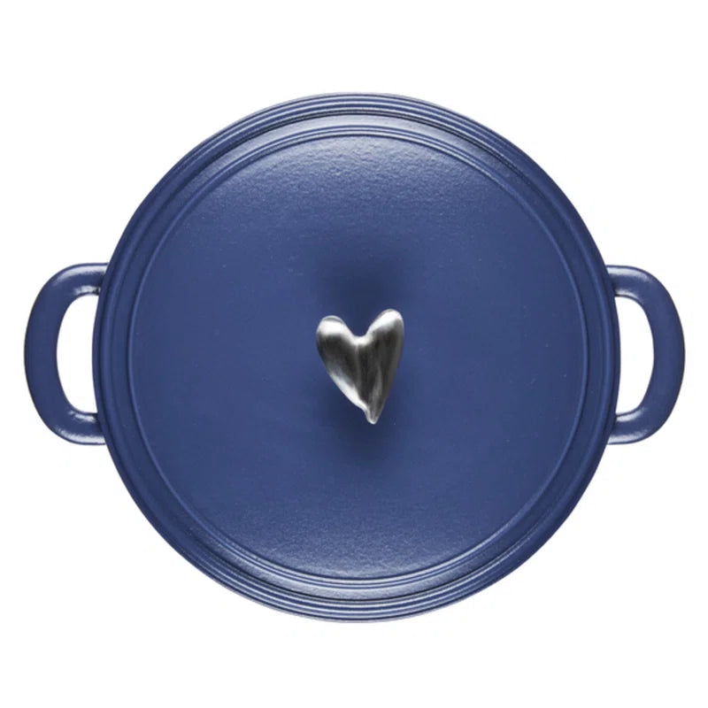 Enameled Cast Iron Induction Dutch Oven with Lid, 6 Quart